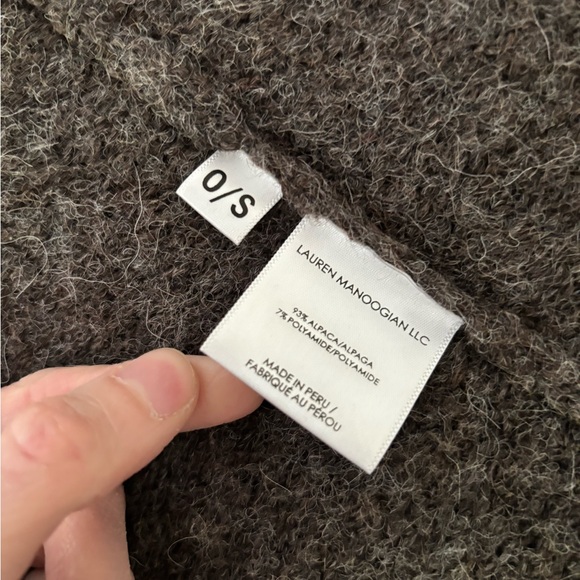 Lauren Manoogian long shawl cardigan in Soil - Picture 5 of 7